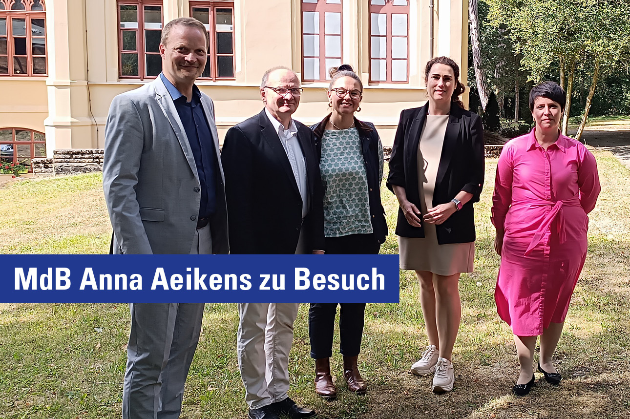 Anna Aeikens (CDU), a newly elected member of the Bundestag, visited our company on August 26.